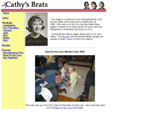 Tablet Screenshot of cathysbrats.com